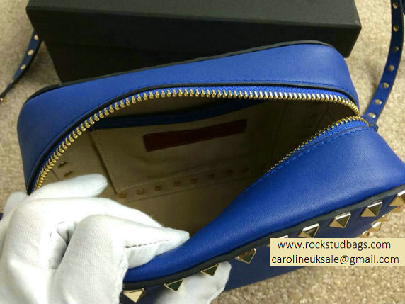 Valentino Rockstud Crossbody Bag in Blue - Click Image to Close