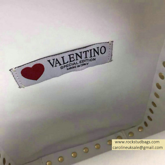Valentino "for special you" Red Heart Small Rockstud Backpack 2015 - Click Image to Close