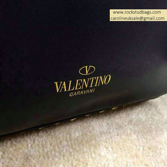 2015 Valentino Garavani Rockstud Medium Backpack in Black