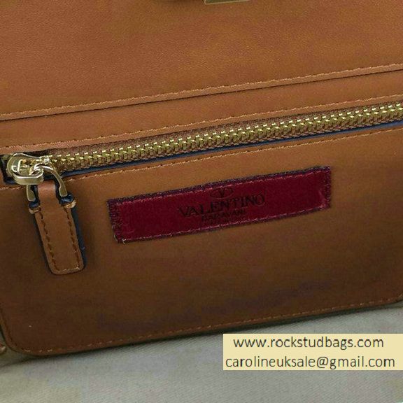 Valentino Rockstud Mini Tote in Brown 2015 - Click Image to Close