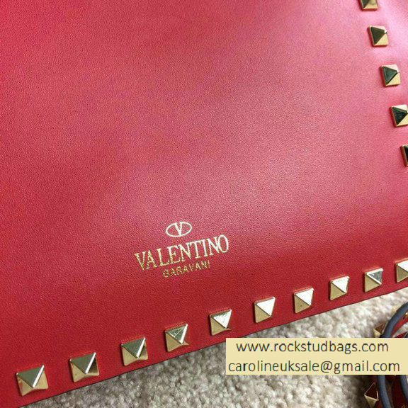 Valentino Rockstud Mini Tote in Red 2015 - Click Image to Close