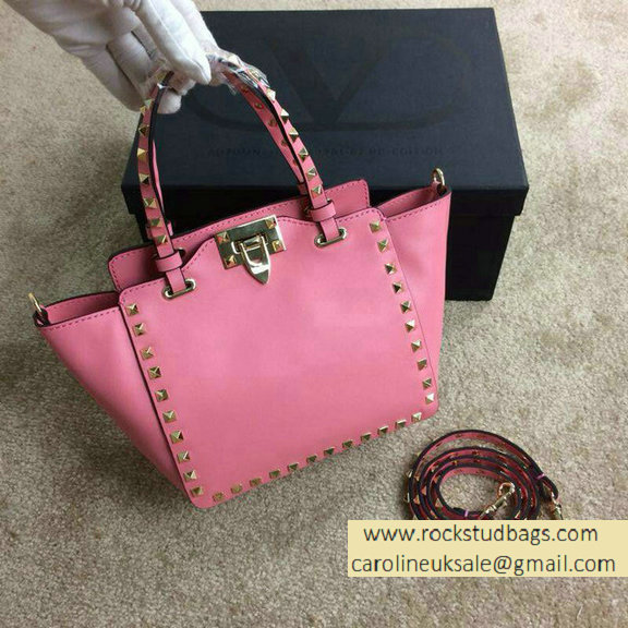Valentino Rockstud Mini Tote in Pink 2015