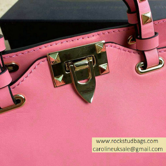 Valentino Rockstud Mini Tote in Pink 2015 - Click Image to Close