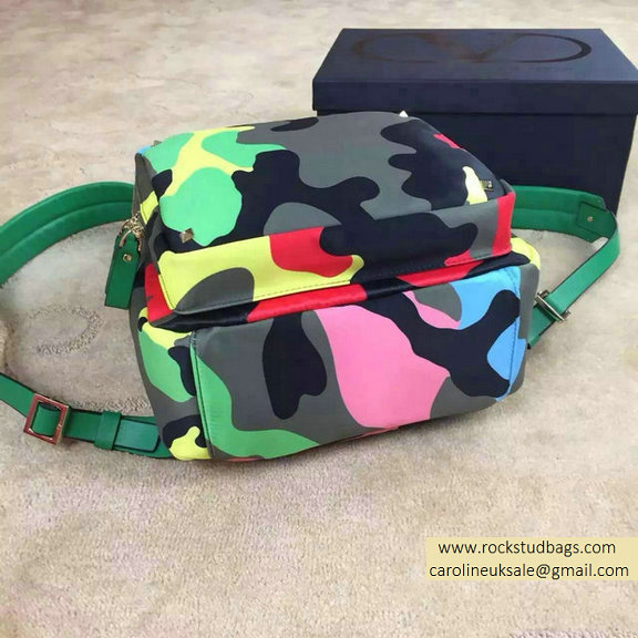 Valentino Garavani Large Backpack in Psychedelic Camouflage Nylon 2015