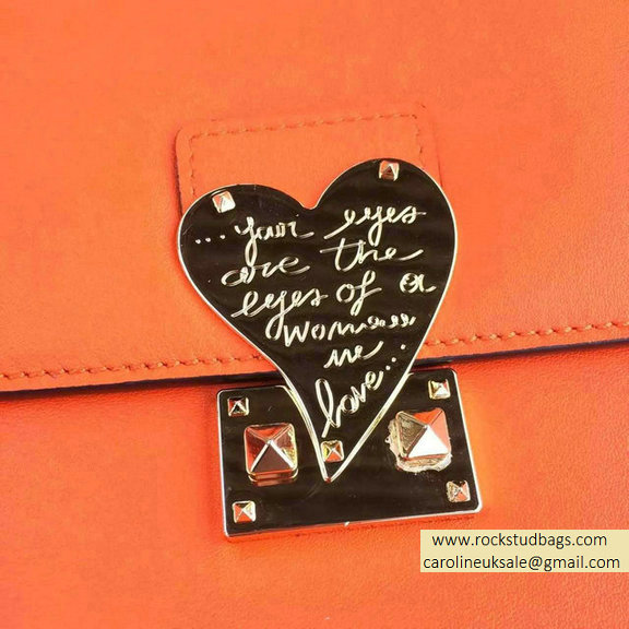 Valentino Garavani "L'AMOUR" Shoulder Bag in Orange 2015 - Click Image to Close
