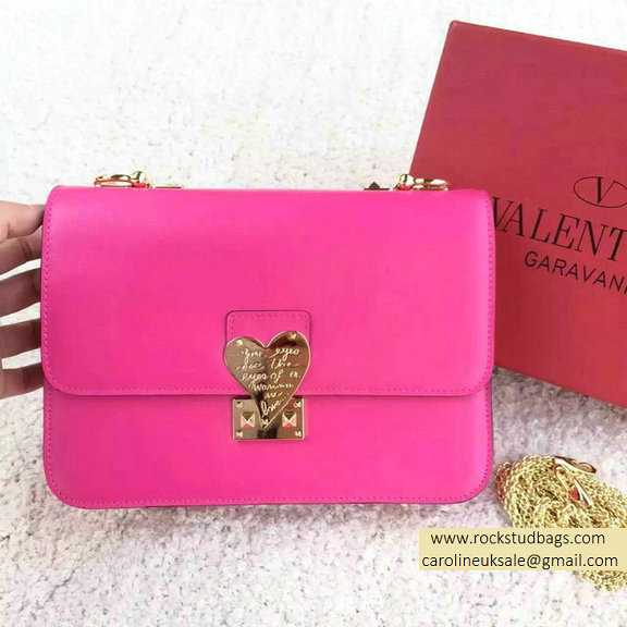 Valentino Garavani "L'AMOUR" Shoulder Bag in Rosy 2015 - Click Image to Close