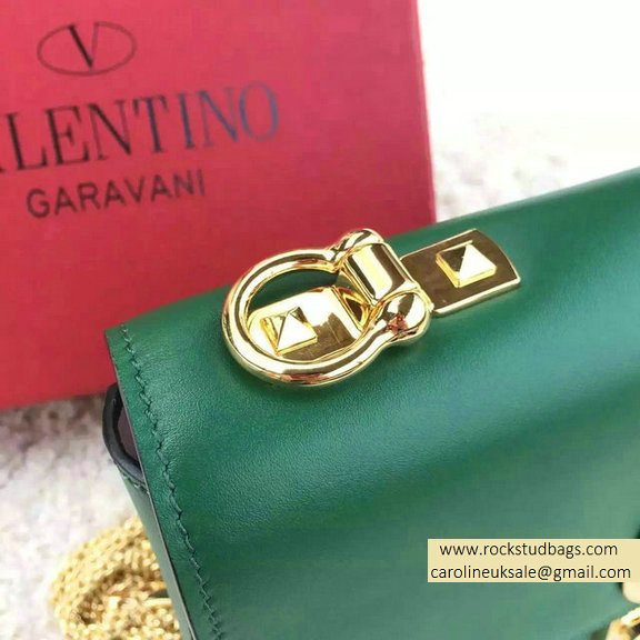 Valentino Garavani "L'AMOUR" Shoulder Bag in Dark Green 2015