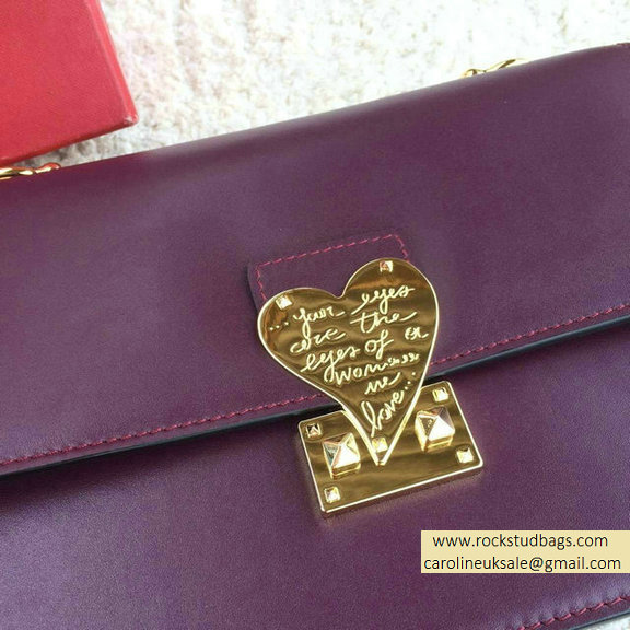 Valentino Garavani "L'AMOUR" Shoulder Bag in Purple 2015