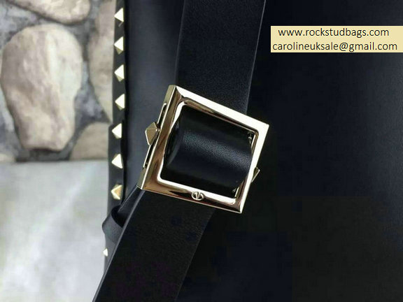 2015 Valentino Garavani Rockstud Medium Backpack With Gold Hardware - Click Image to Close