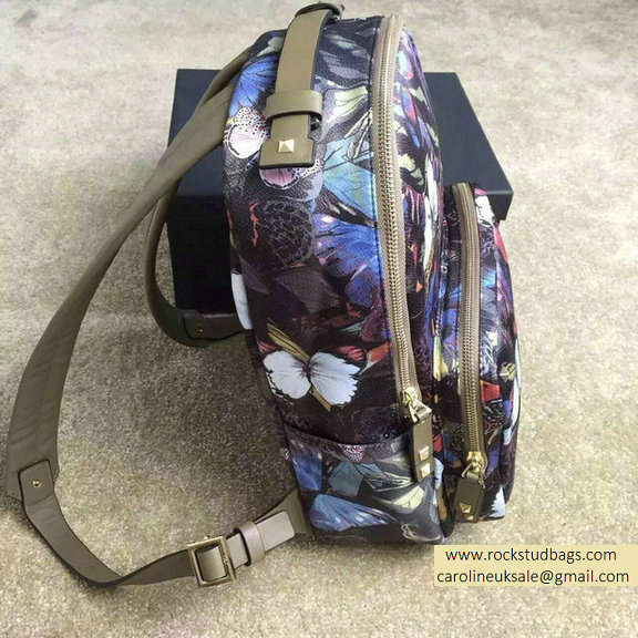 Valentino Rockstud Butterfly Medium Backpack 2015