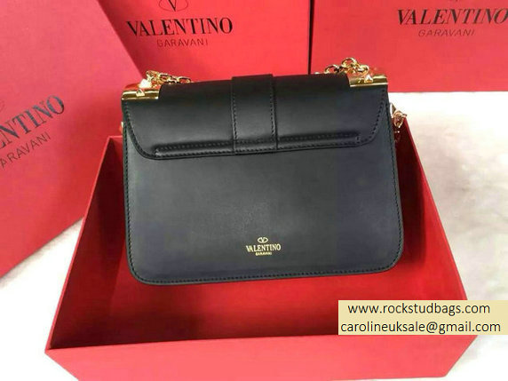 Valentino Chain Shoulder Bag in Black Calfskin 2015 - Click Image to Close