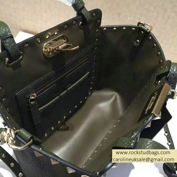 Valentino Green Viva Valentino Rockstud Mini Tote Bag 2015 - Click Image to Close