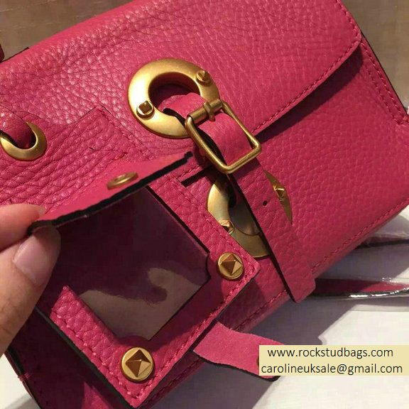 2015 Valentino Rosy Calfskin Eye On You Shoulder Bag