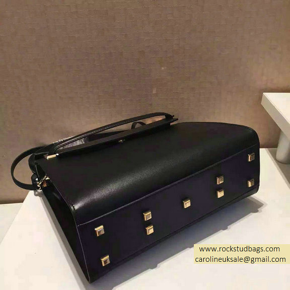 Valentino Single Handle Bag in Black Calfskin 2015
