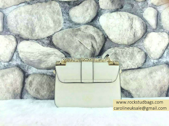 Valentino Chain Shoulder Bag in Off-White Calfskin 2015 - Click Image to Close