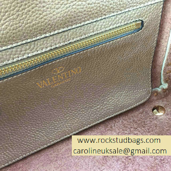 Valentino Rockstud Small Tote in Metallic Calfskin 2015 - Click Image to Close