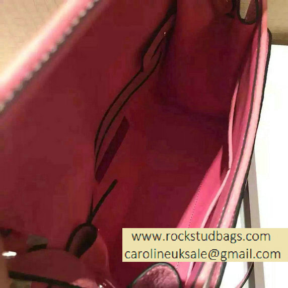 Valentino Jacquard Fabric Single Handle Bag Pink 2015