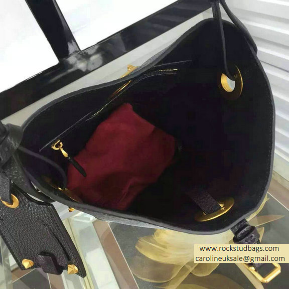 2015 Valentino Eye On You Vitello Bucket Bag Black - Click Image to Close
