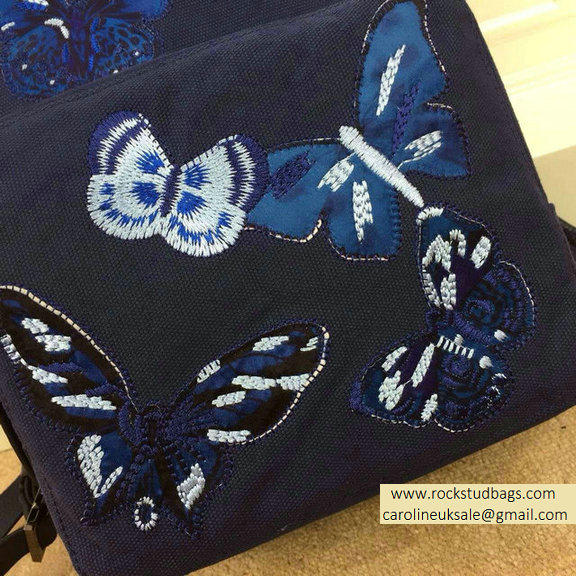 Valentino Blue Butterfly Medium Backpack 2015 - Click Image to Close