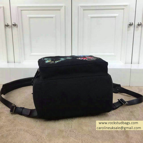 2015 Valentino Camu Butterfly Medium Backpack Black