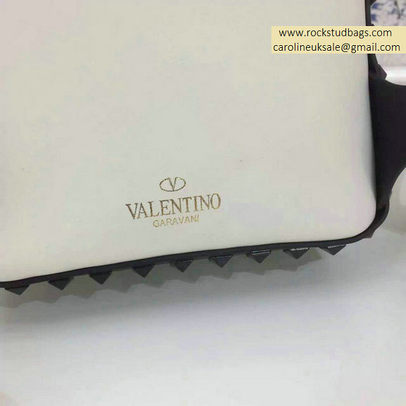 2015 Valentino Multicolor Ivory/Black Rockstud Small Backpack