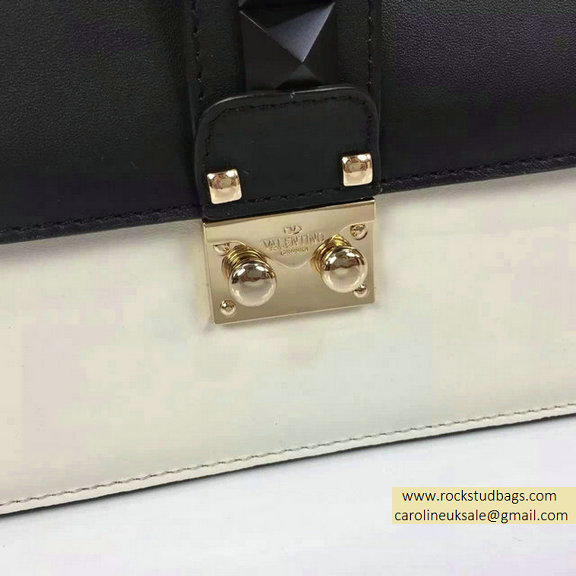2015 Valentino Medium Chain Shoulder Bag in Black/White