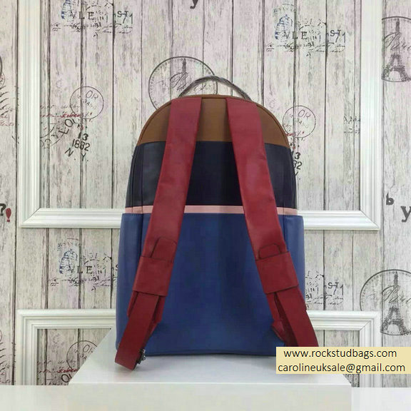 2015 F/W Valentino Large Color Patchwork Backpack 2 - Click Image to Close