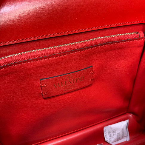 2019 Valentino Rockstud Crossbody Bag in Red Smooth Calfskin Leather ...