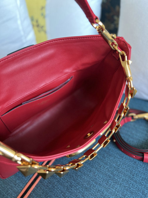 2022 Valentino Stud Sign Hobo Bag in Red Nappa Leather [0028D] - $309. ...