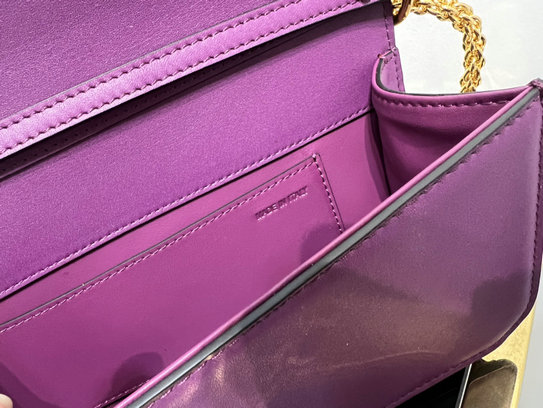2022 Valentino VLogo Signature Shoulder Bag in Prune Leather [2035H ...