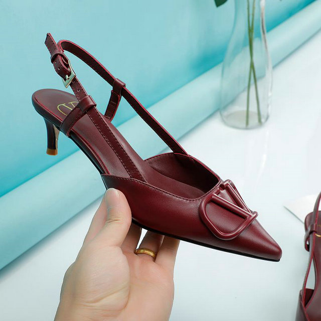 burgundy valentino shoes