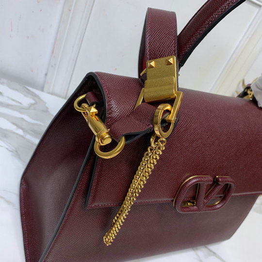 2019 Valentino VSLING Handbag in Grainy Calfskin Leather [001505 ...