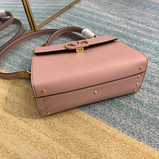 2020 Valentino VSLING Handbag in Pink Grainy Calfskin Leather [001506 ...