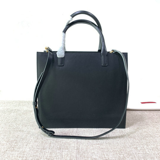 2020 Valentino VLogo Walk Tote Bag in Black Calfskin Leather [2022L01 ...