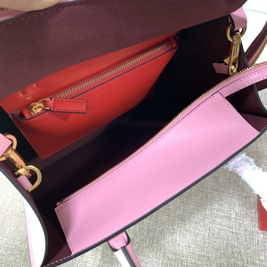 2020 Valentino VLogo Walk Tote Bag in Pink Calfskin Leather [2022L04 ...