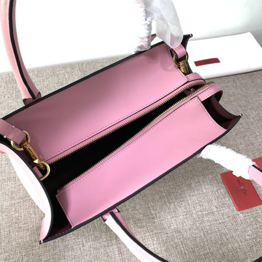 2020 Valentino VLogo Walk Tote Bag in Pink Calfskin Leather [2022L04 ...